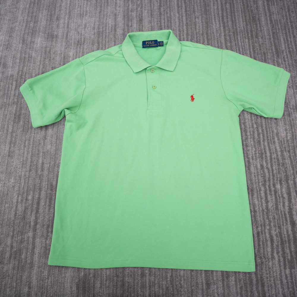 Polo Ralph Lauren Polo Shirt Mens Large Green Excellent Short Sleeve Pique